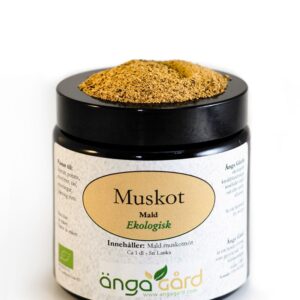 Muskotnöt, mald - Ekologisk