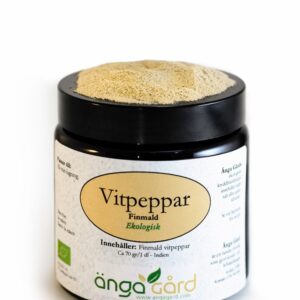 Vitpeppar, finmald - Ekologisk
